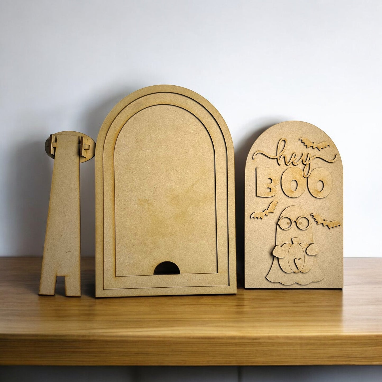 DIY Large Hey Boo arched sign Insert