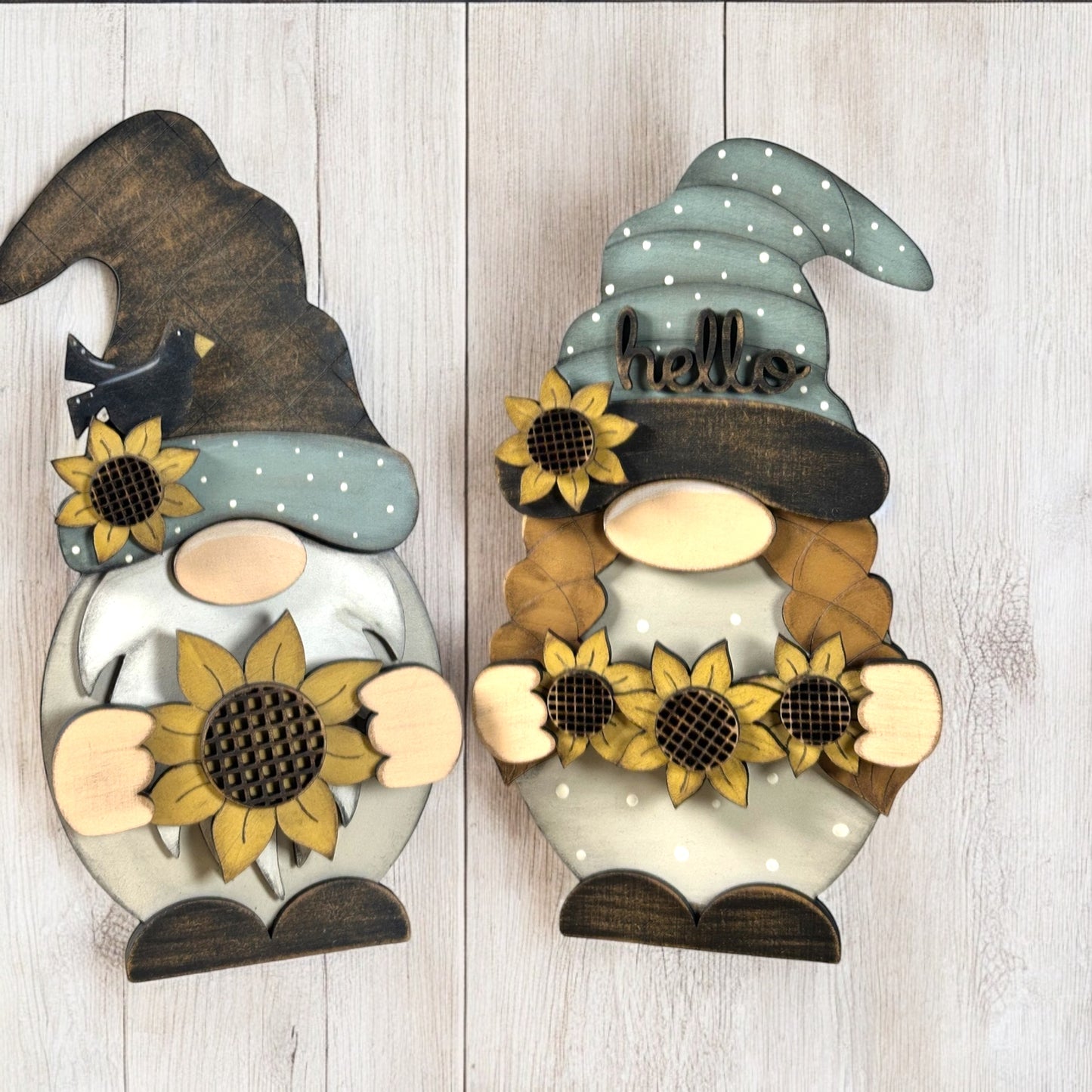 Whimsical Gnomes Sunflower Add On