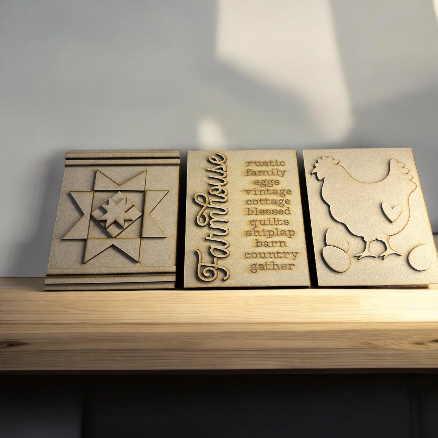 DIY Farmhouse Trio Signs