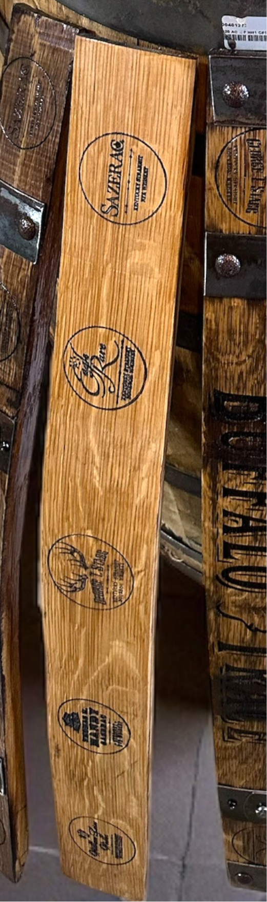 Engraved Whiskey Barrel Staves
