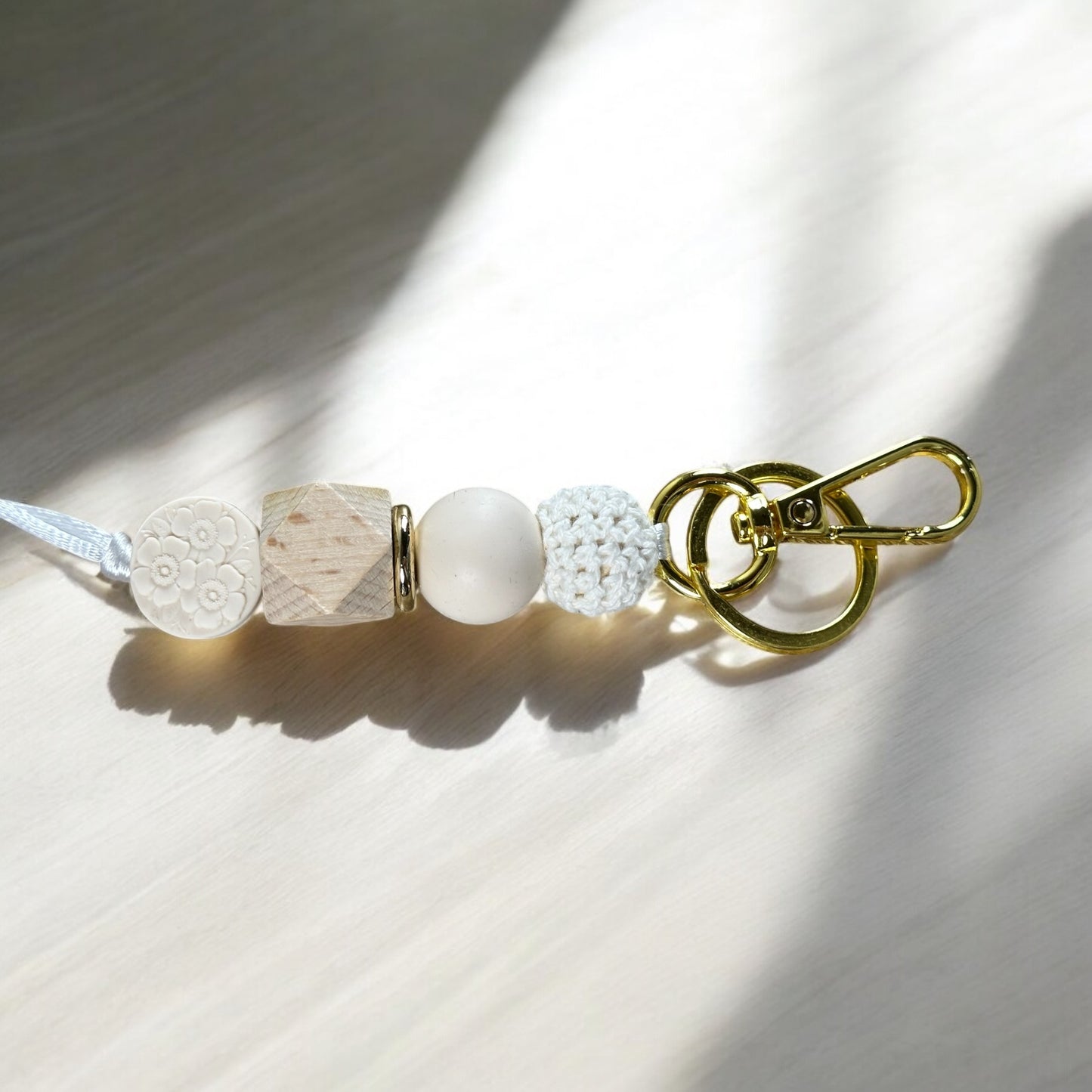 Floral Embossed Lanyard