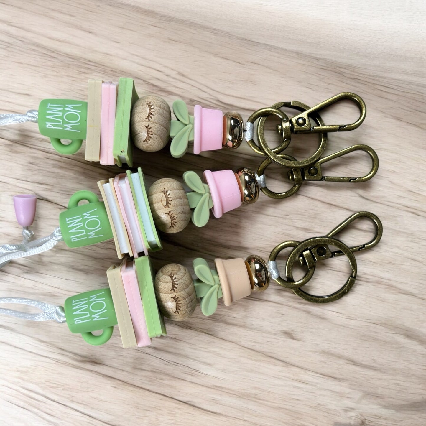 Plant Mom Book Stack Lanyard