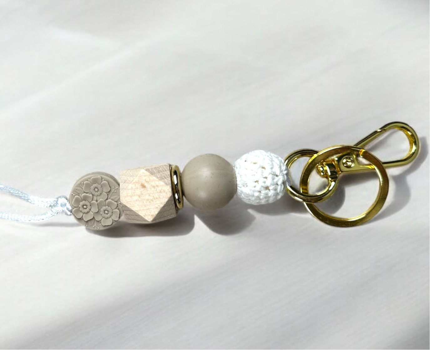 Floral Embossed Lanyard