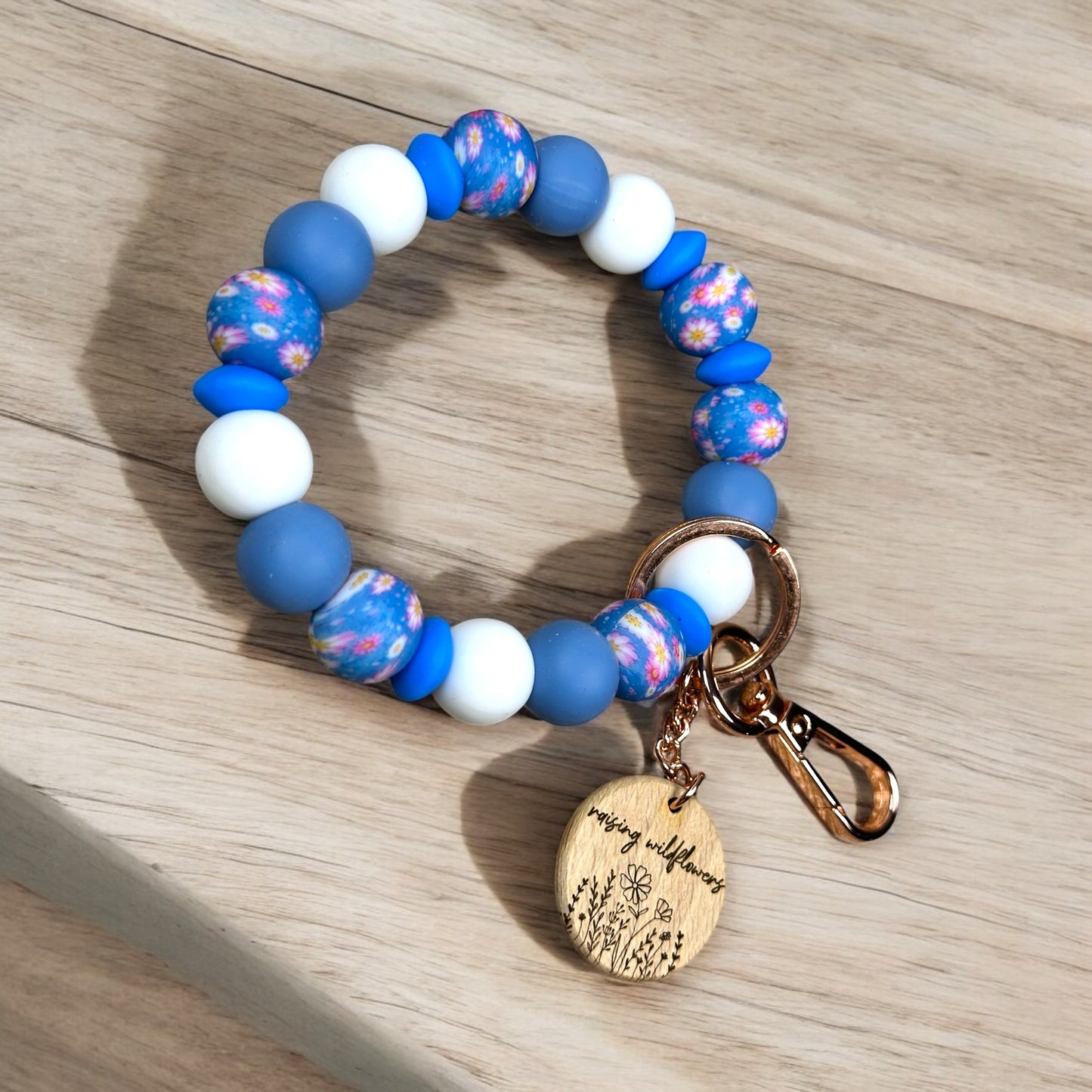 Raising Wildflowers Silicone Beaded Wristlet