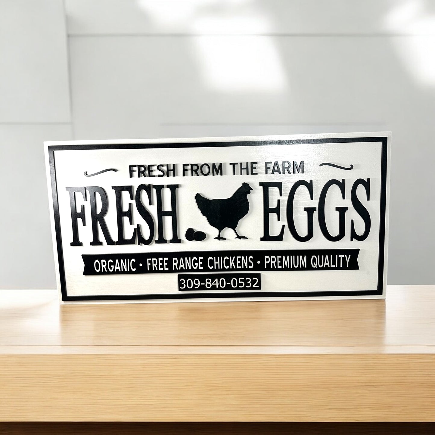 Farm Fresh Eggs Sign 24” x 48”