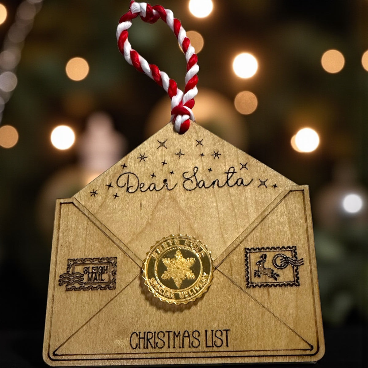 Dear Santa Letter Ornament