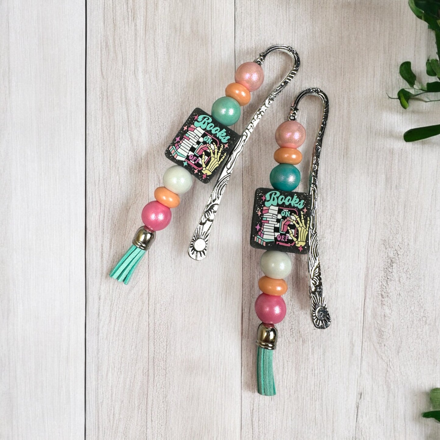 Book Switch Beaded Bookmark