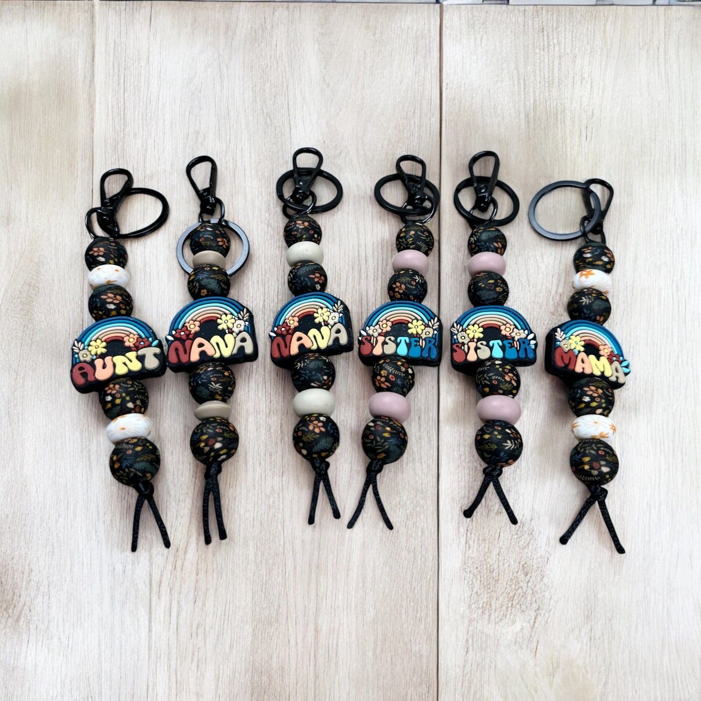 Boho Rainbow Keychain