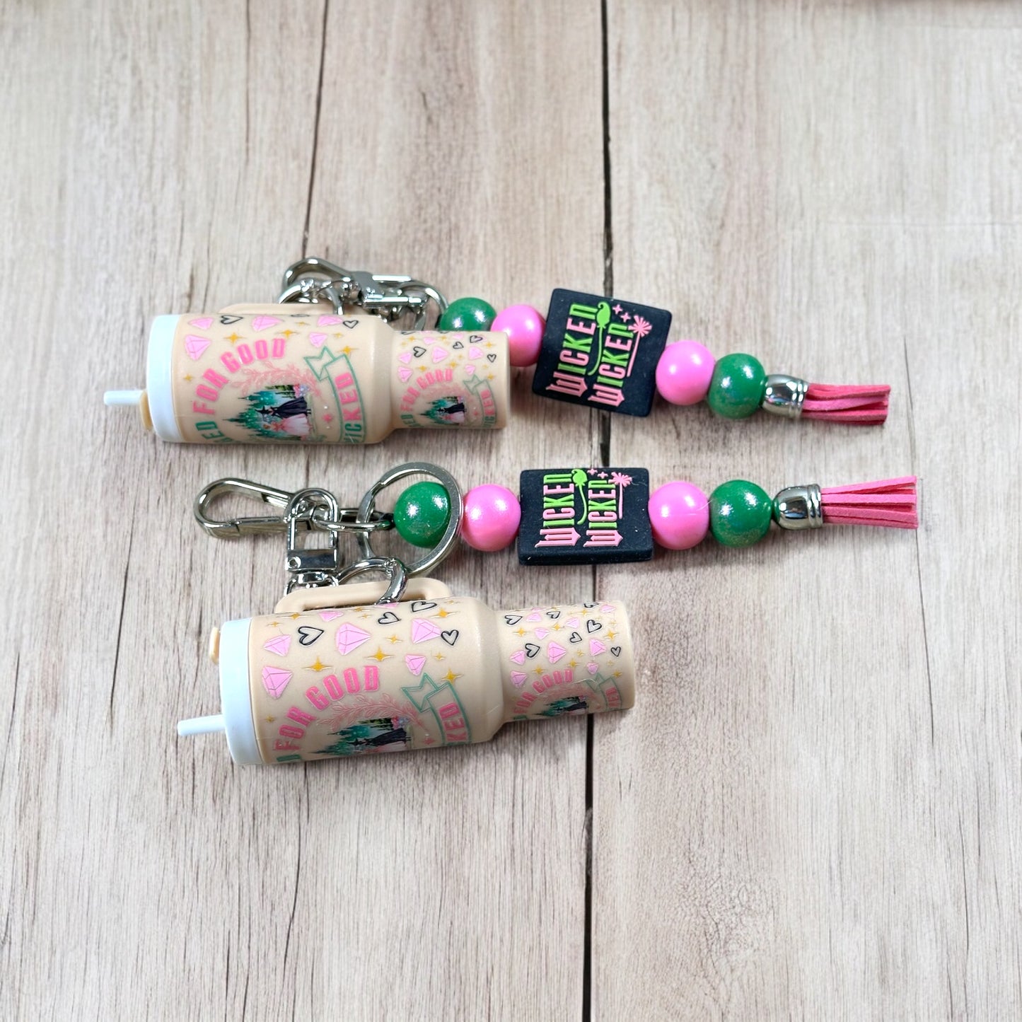 Good/Bad Witch Mini Tumbler Keychain