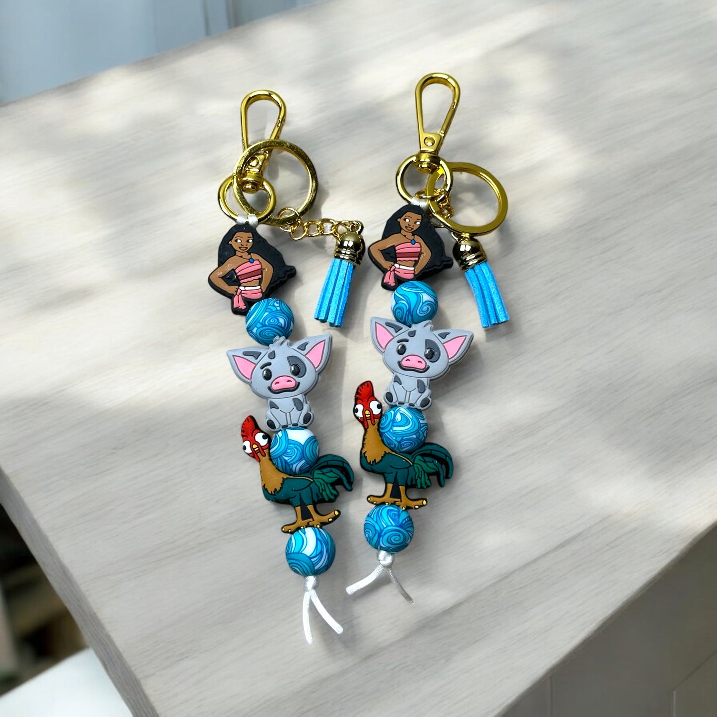 Island Girl And Gang Keychain
