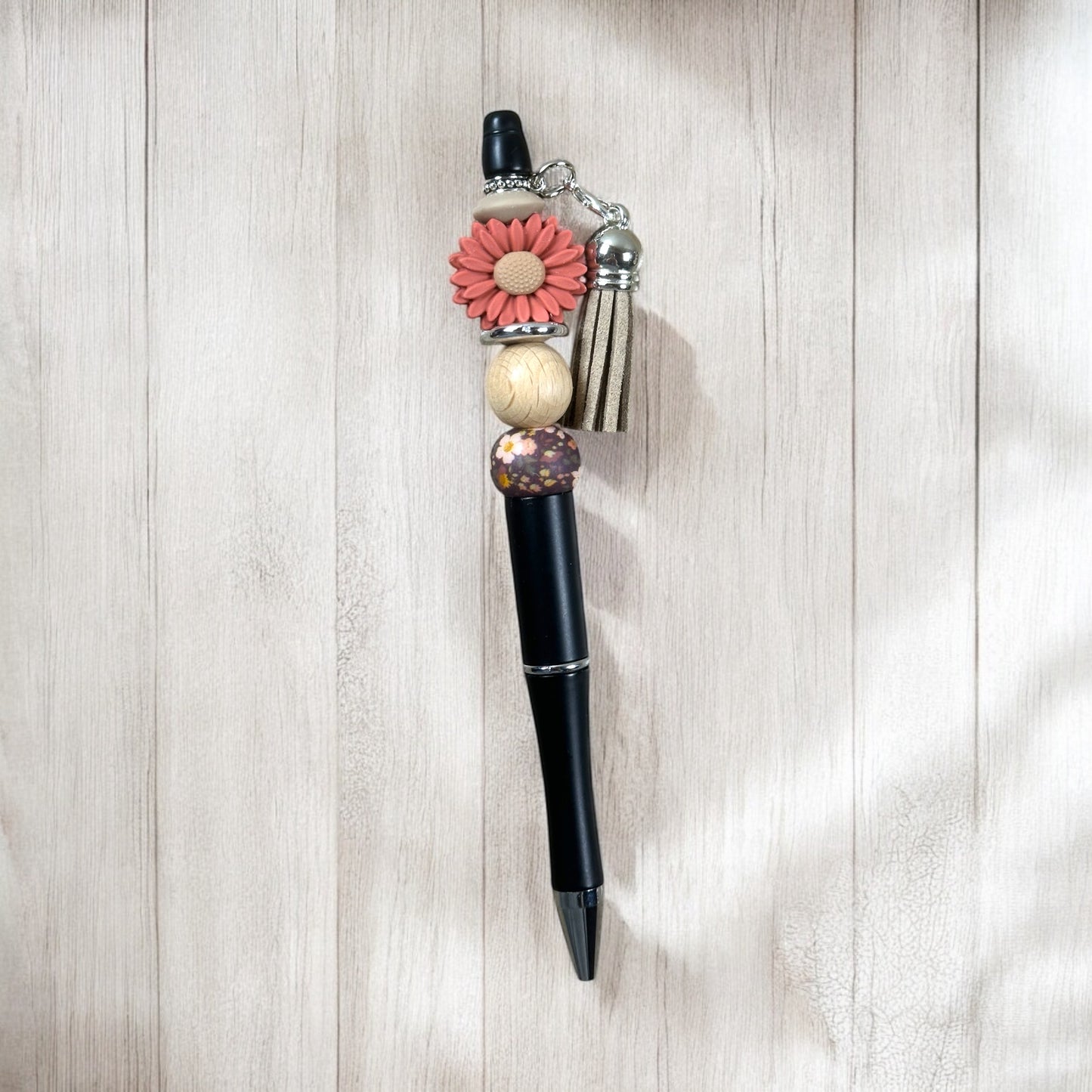 Boho Daisy Beaded Pen
