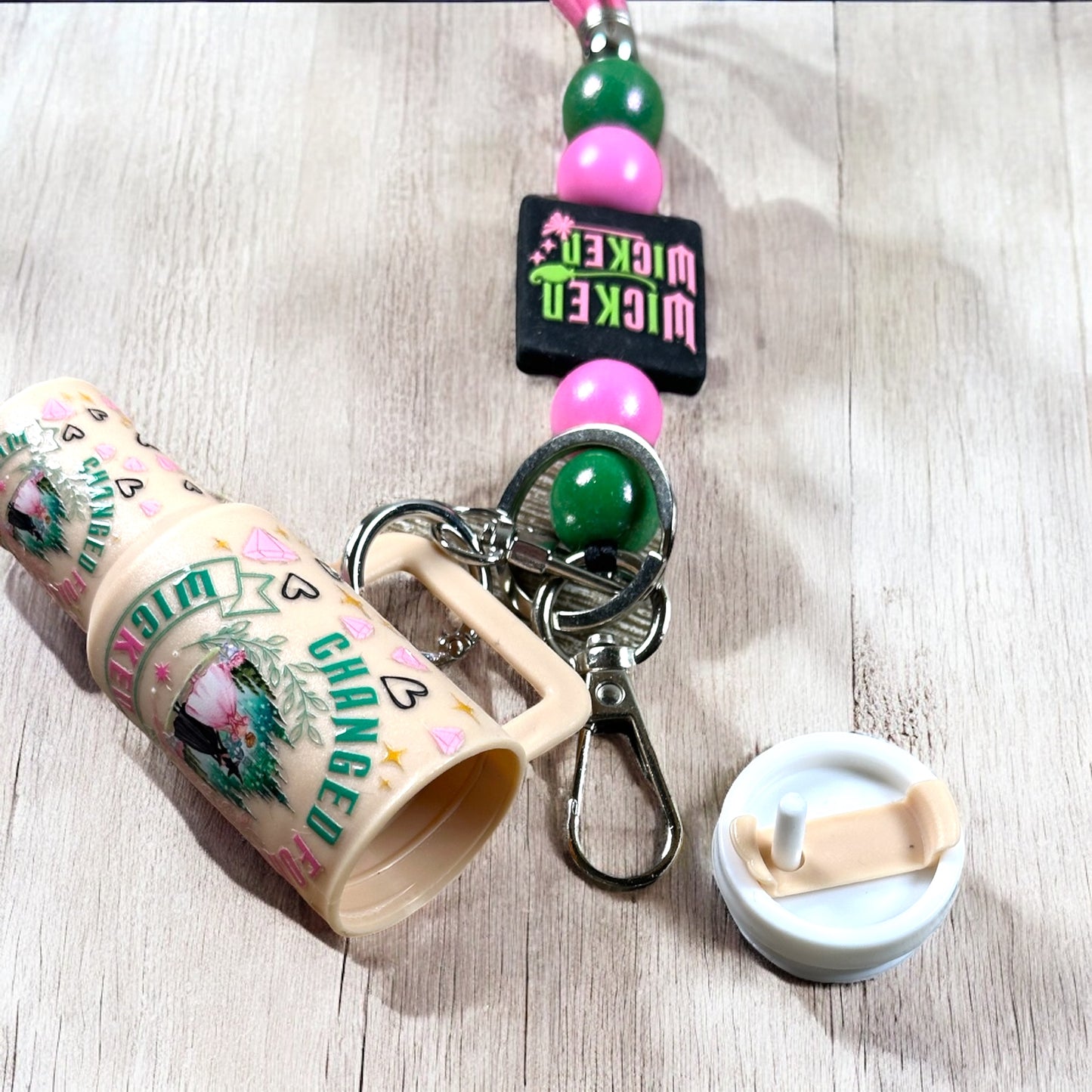Good/Bad Witch Mini Tumbler Keychain