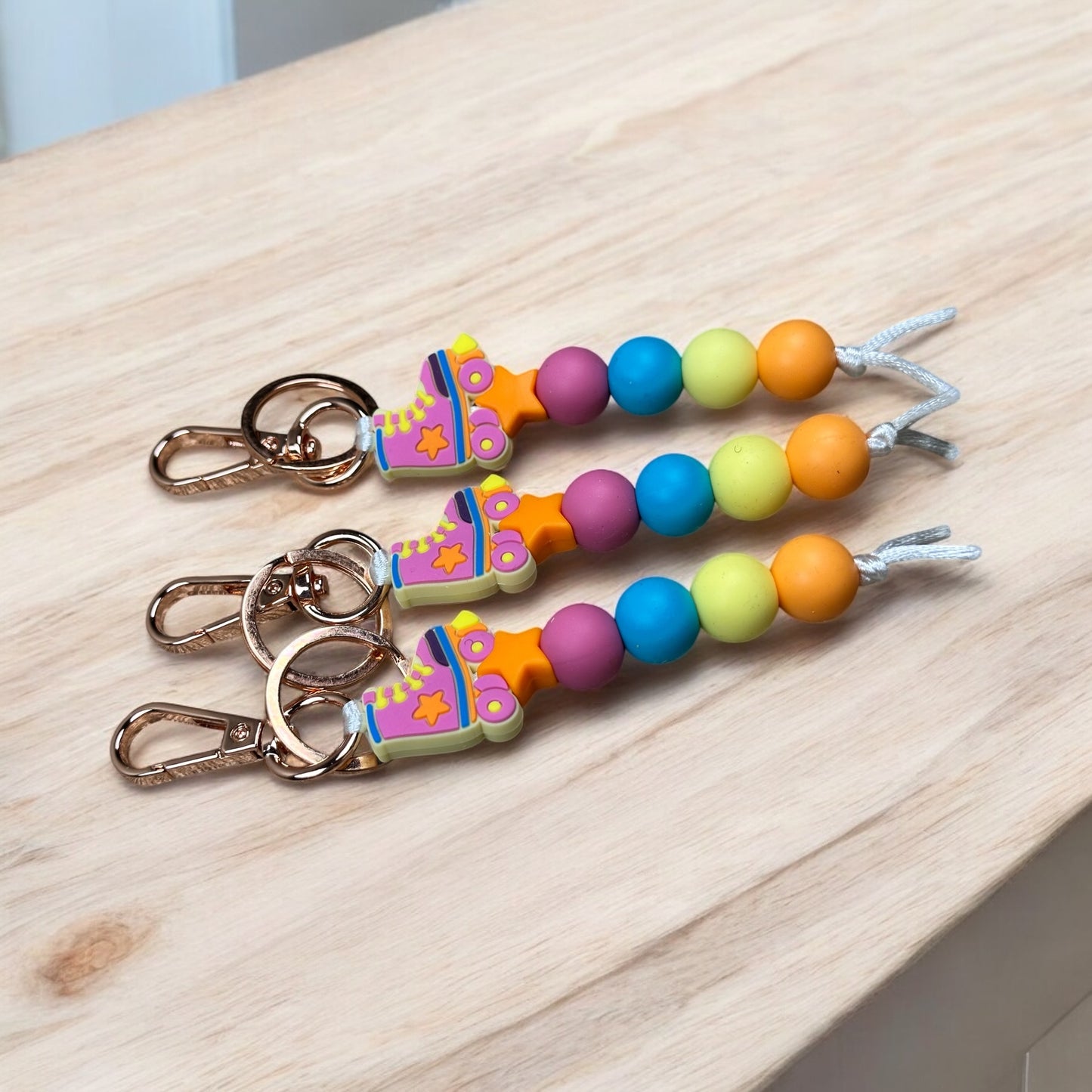 Retro Roller Skate Keychain