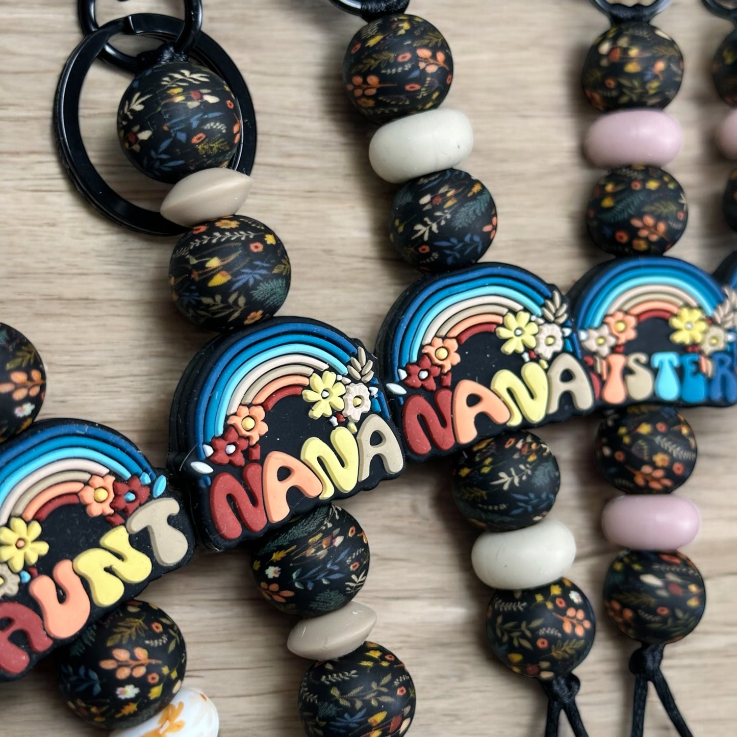 Boho Rainbow Keychain