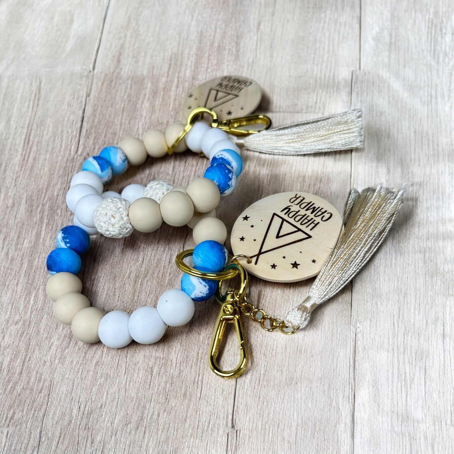 Boho Happy Camper Wristlet