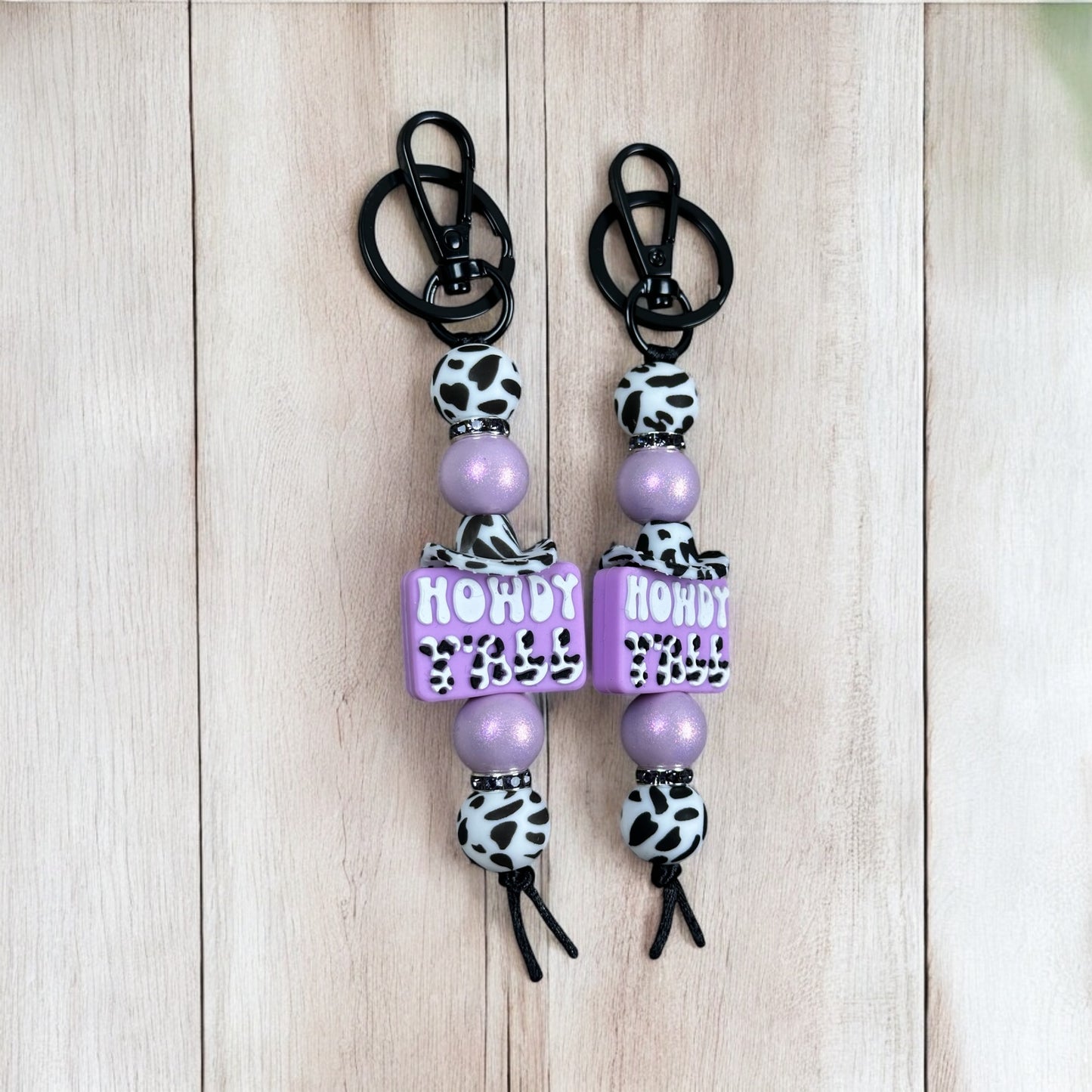 Howdy Y’All Beaded Keychain