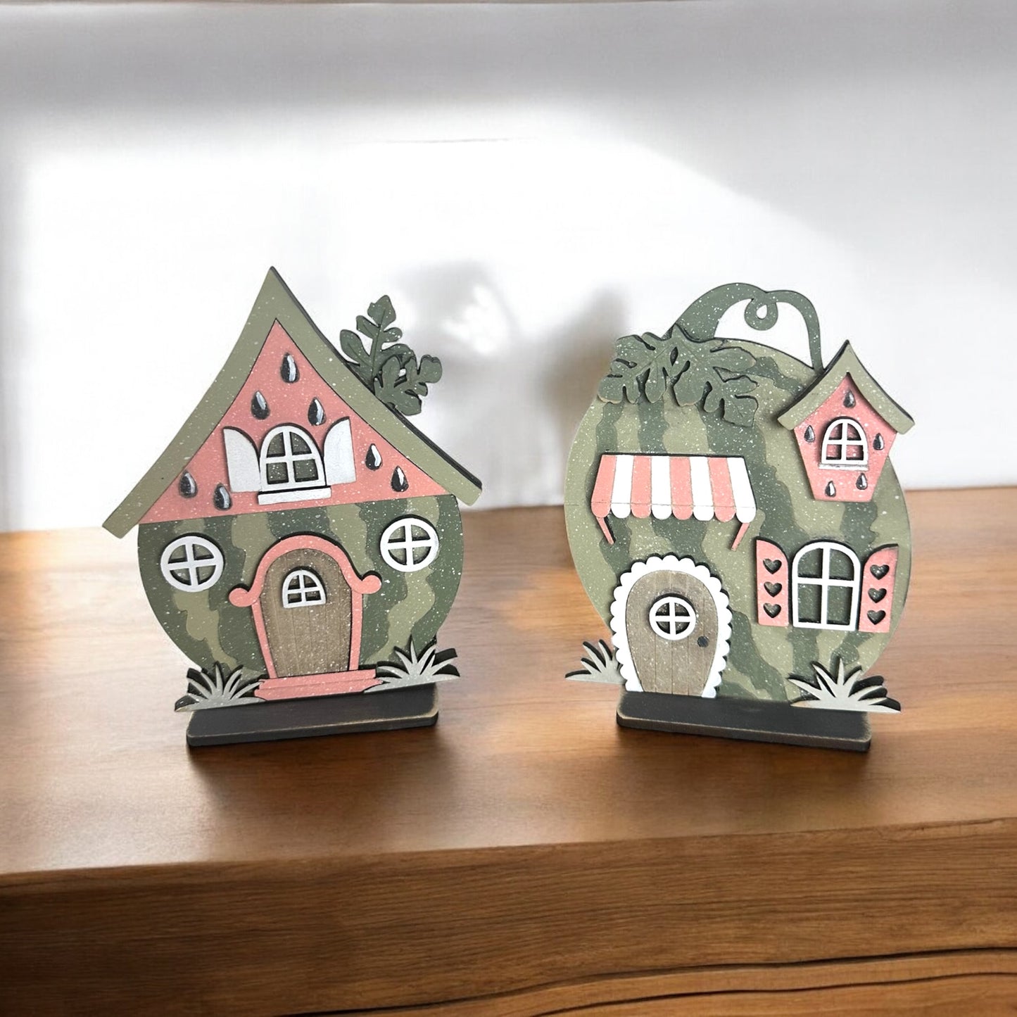 Mini Village Watermelon Houses