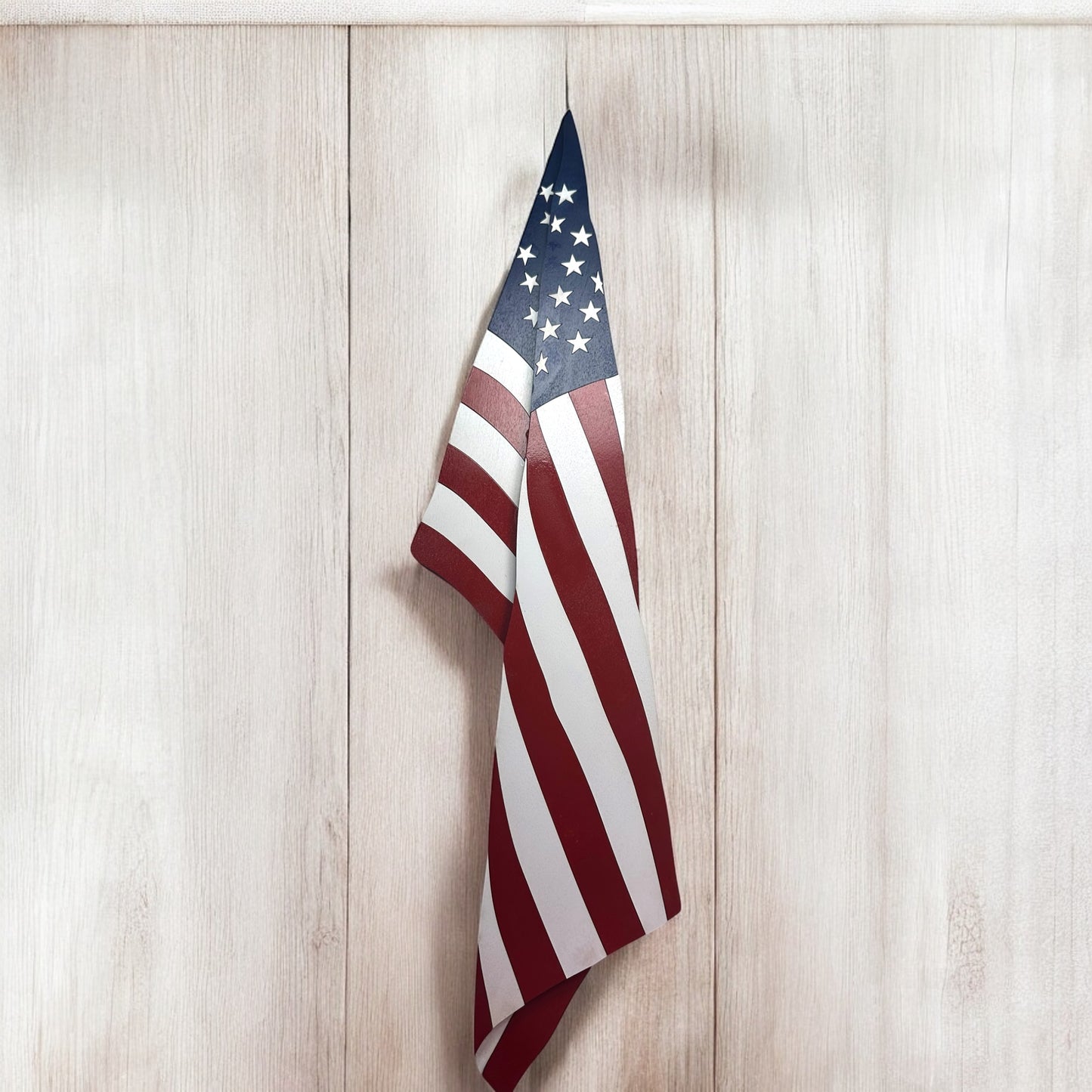 Hanging Wood Flag Door Sign