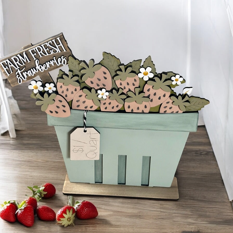 Berry Basket Base For Interchangeable Flower Basket Inserts.