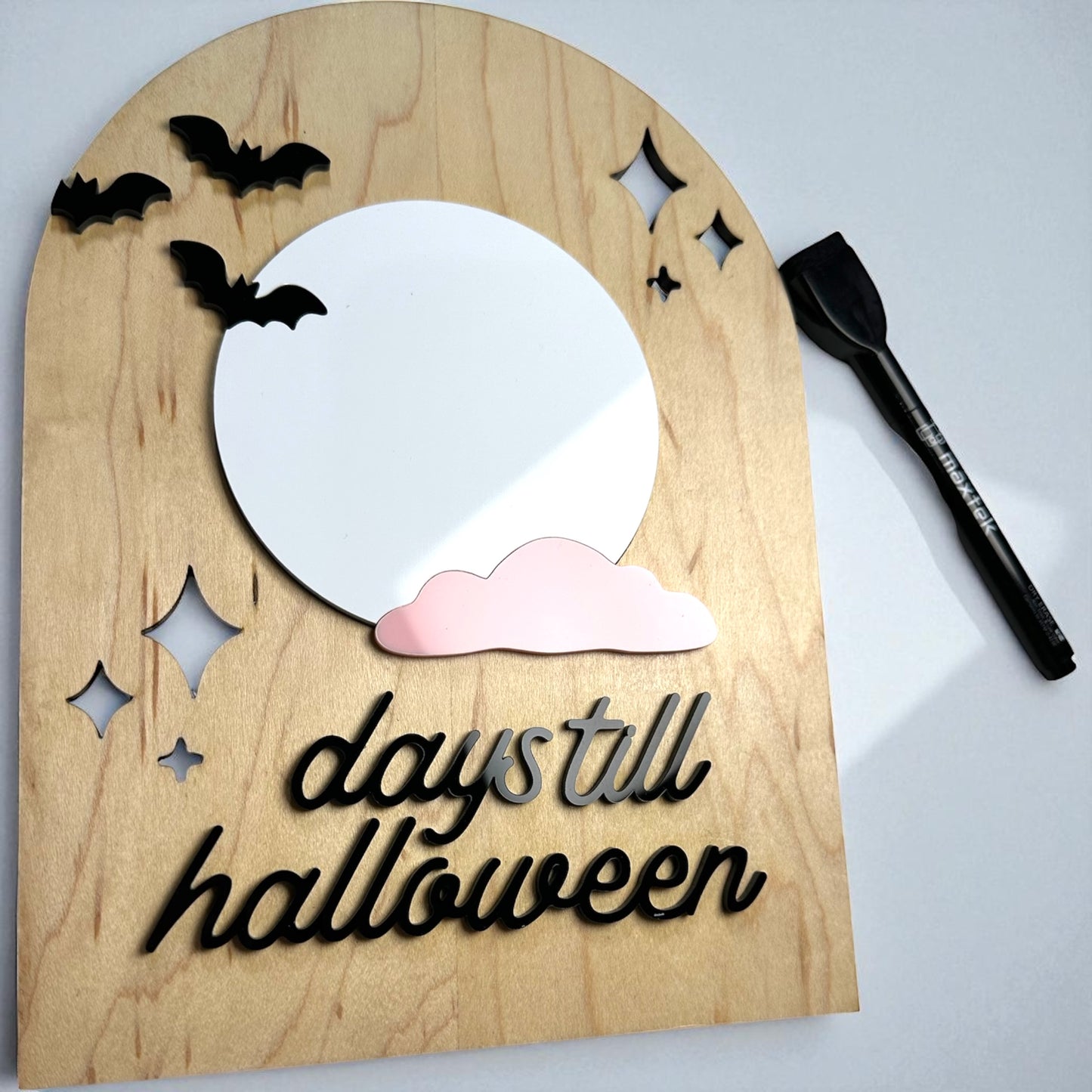 Countdown To Halloween Dry Erase Sign