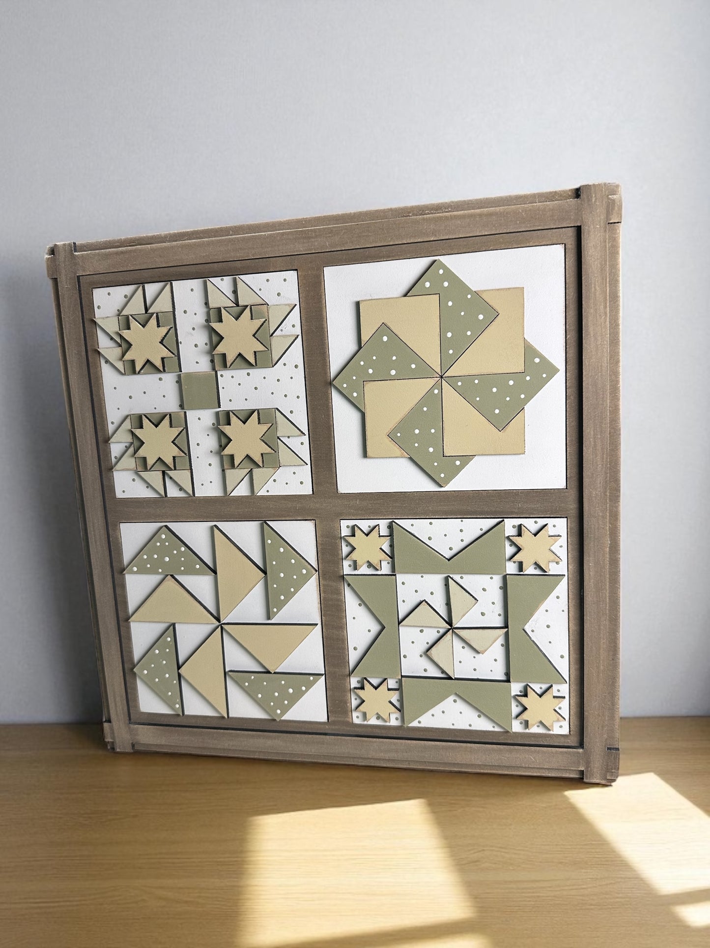 Prim Barn Quilt Signs For Interchangeable ladder Frames