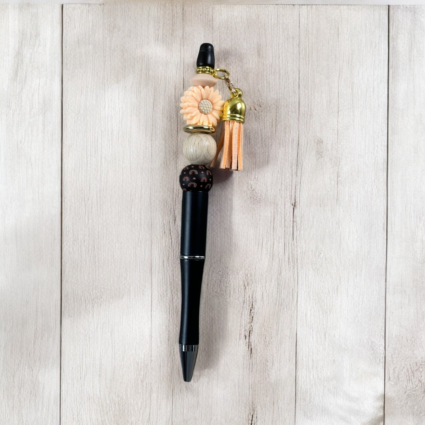 Boho Daisy Beaded Pen