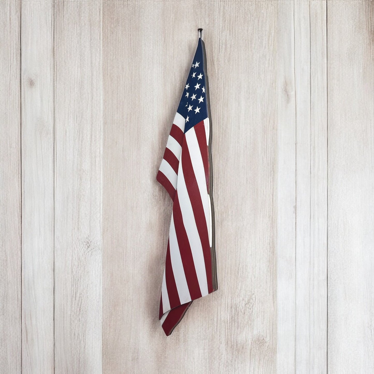 Hanging Wood Flag Door Sign