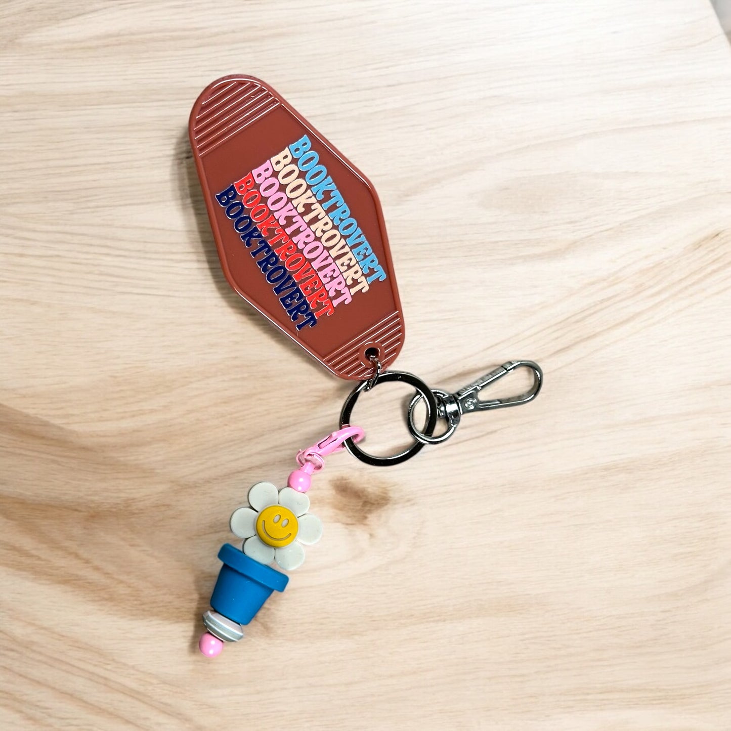 Booktrovert Motel Keychain