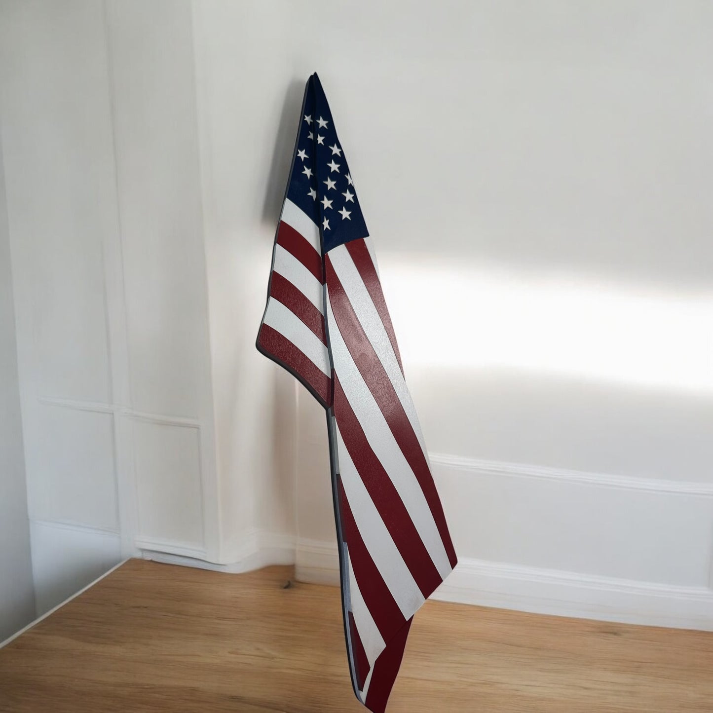 Hanging Wood Flag Door Sign