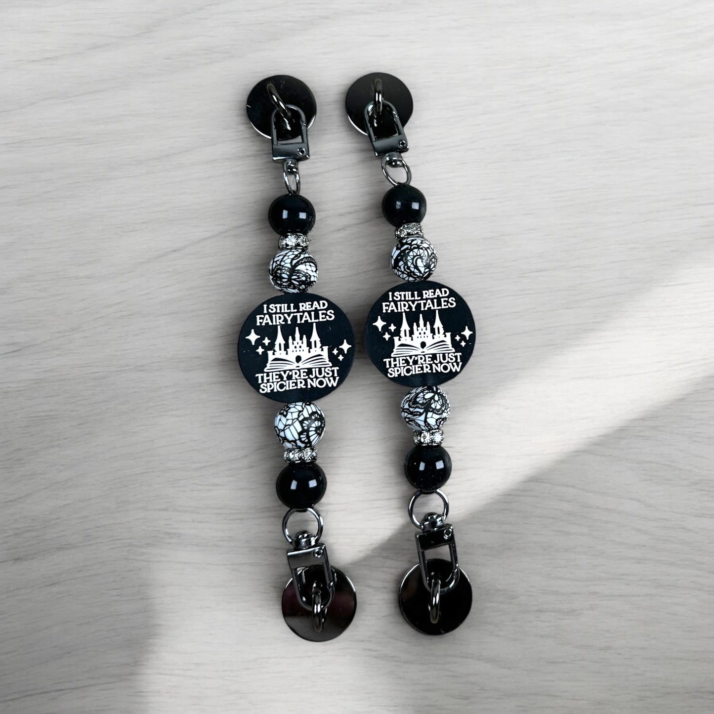 I still Read Fairytales Beaded E-Reader Strap