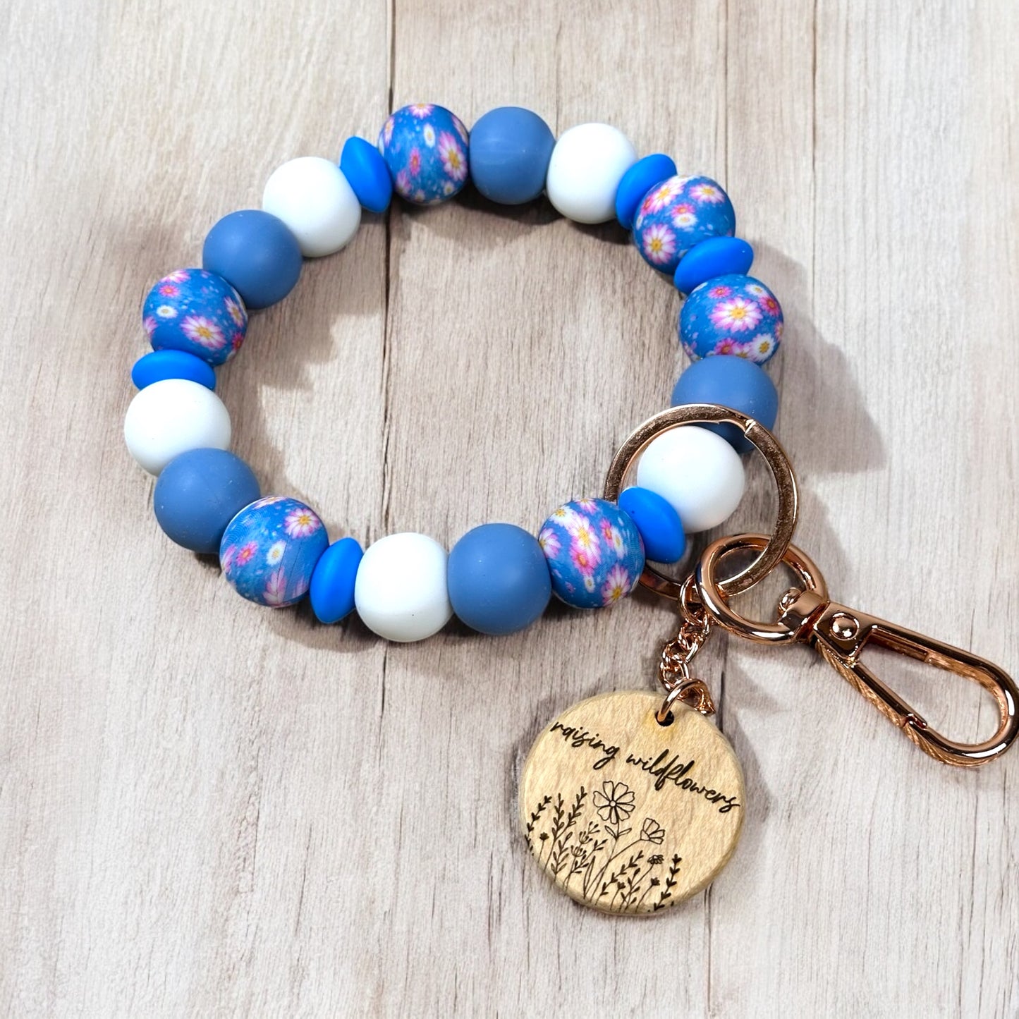Raising Wildflowers Silicone Beaded Wristlet