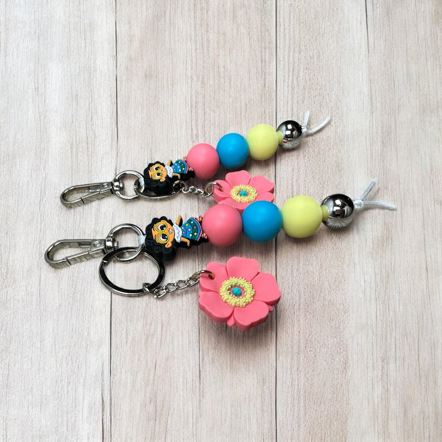 Girl With Magical Gift Keychain
