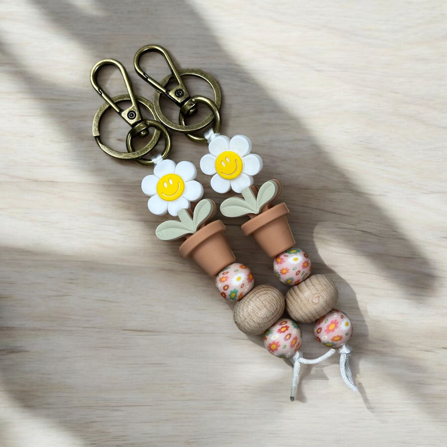 Happy Flower Keychain