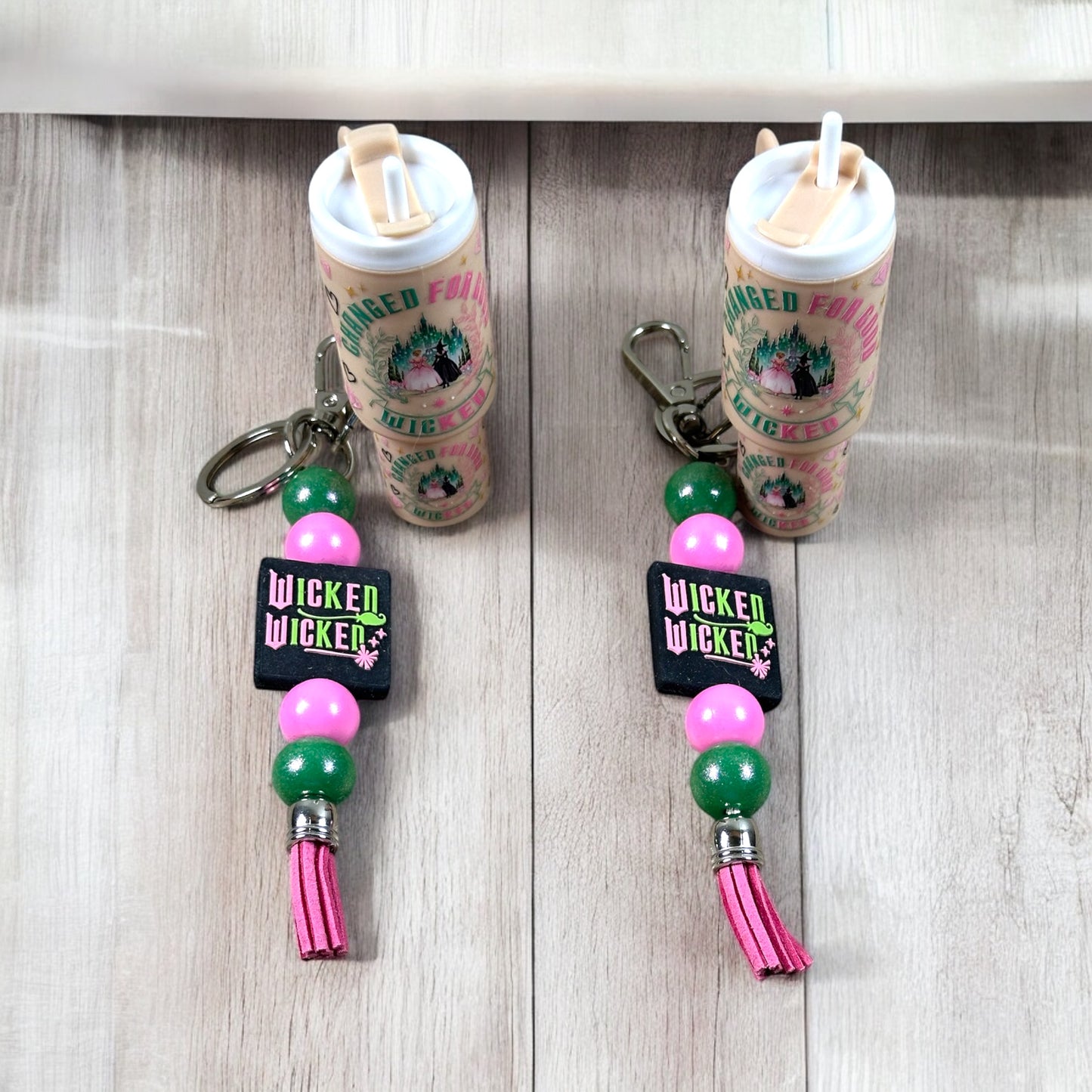 Good/Bad Witch Mini Tumbler Keychain