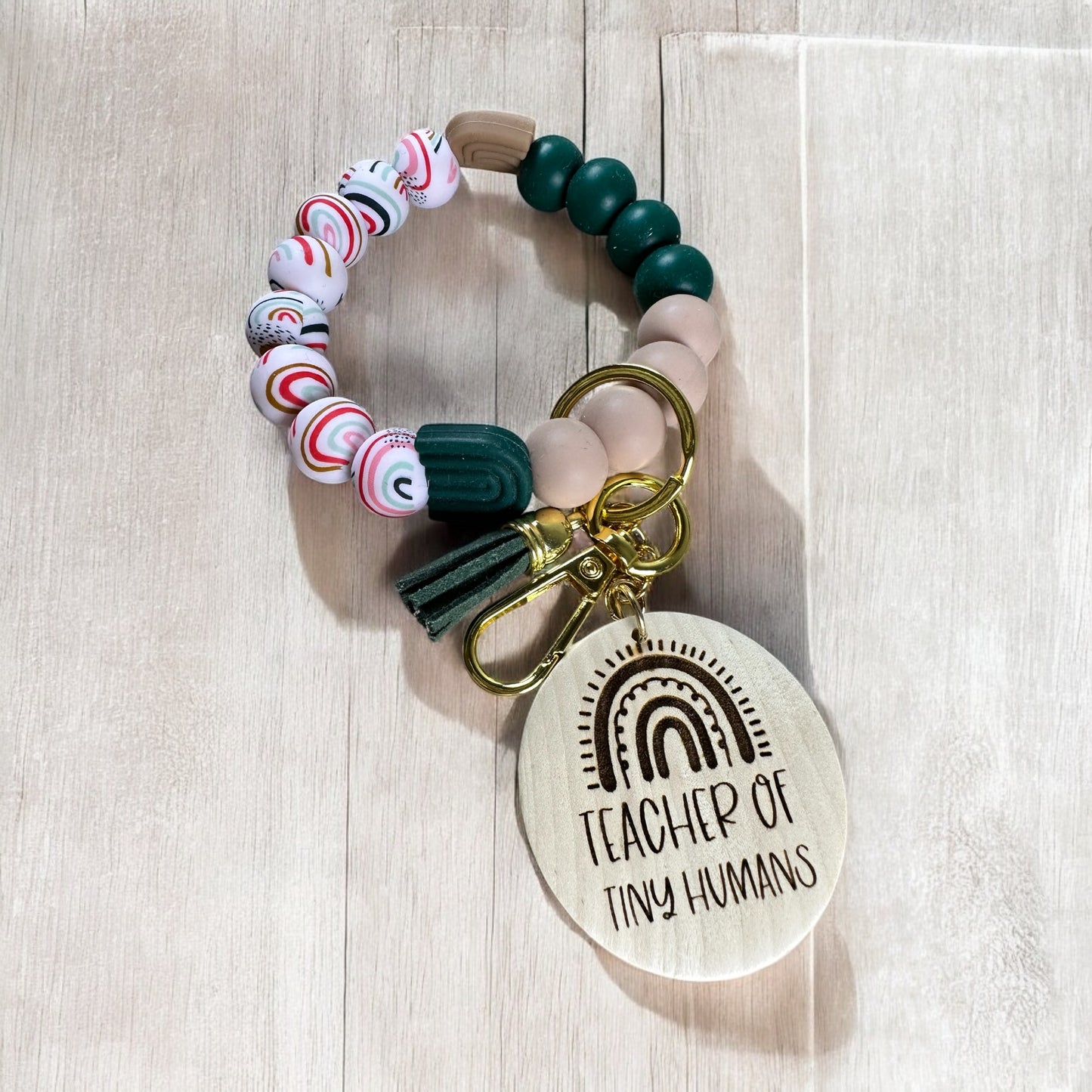 Boho Rainbow Beaded Wristlets