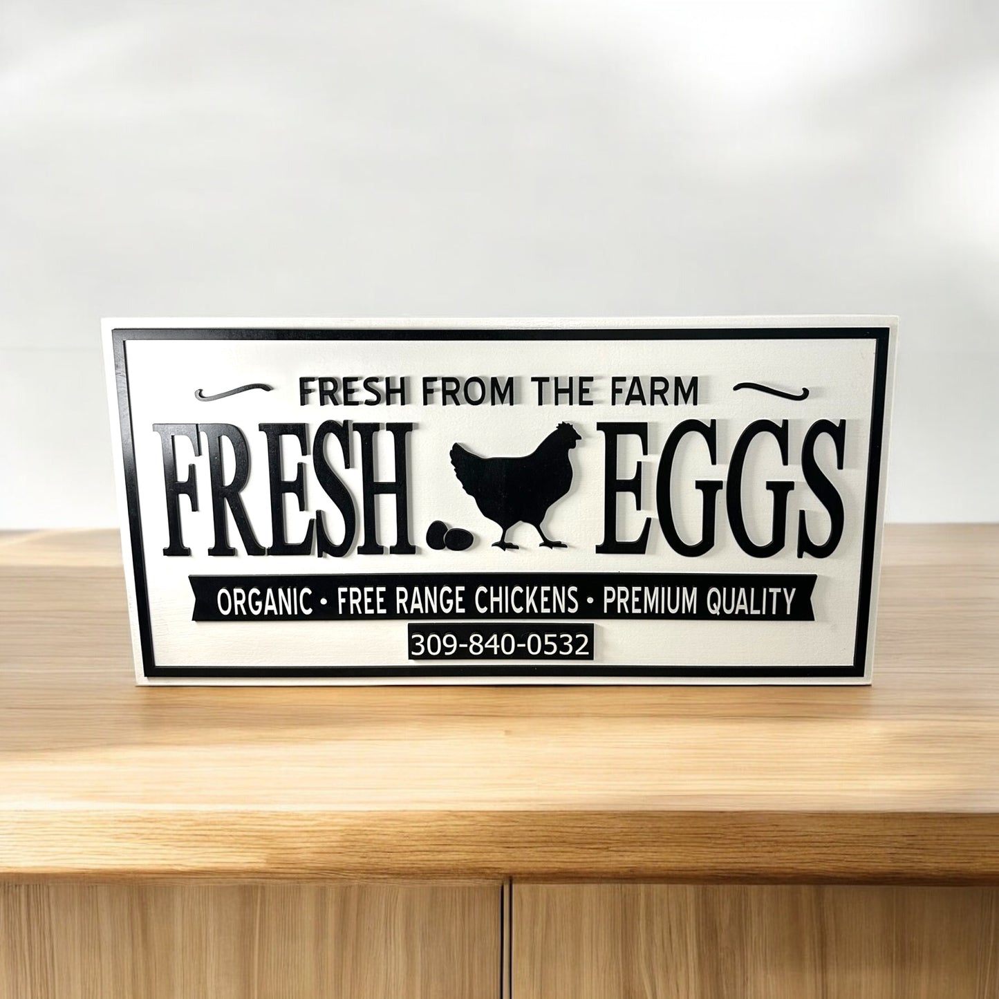 Farm Fresh Eggs Sign 24” x 48”