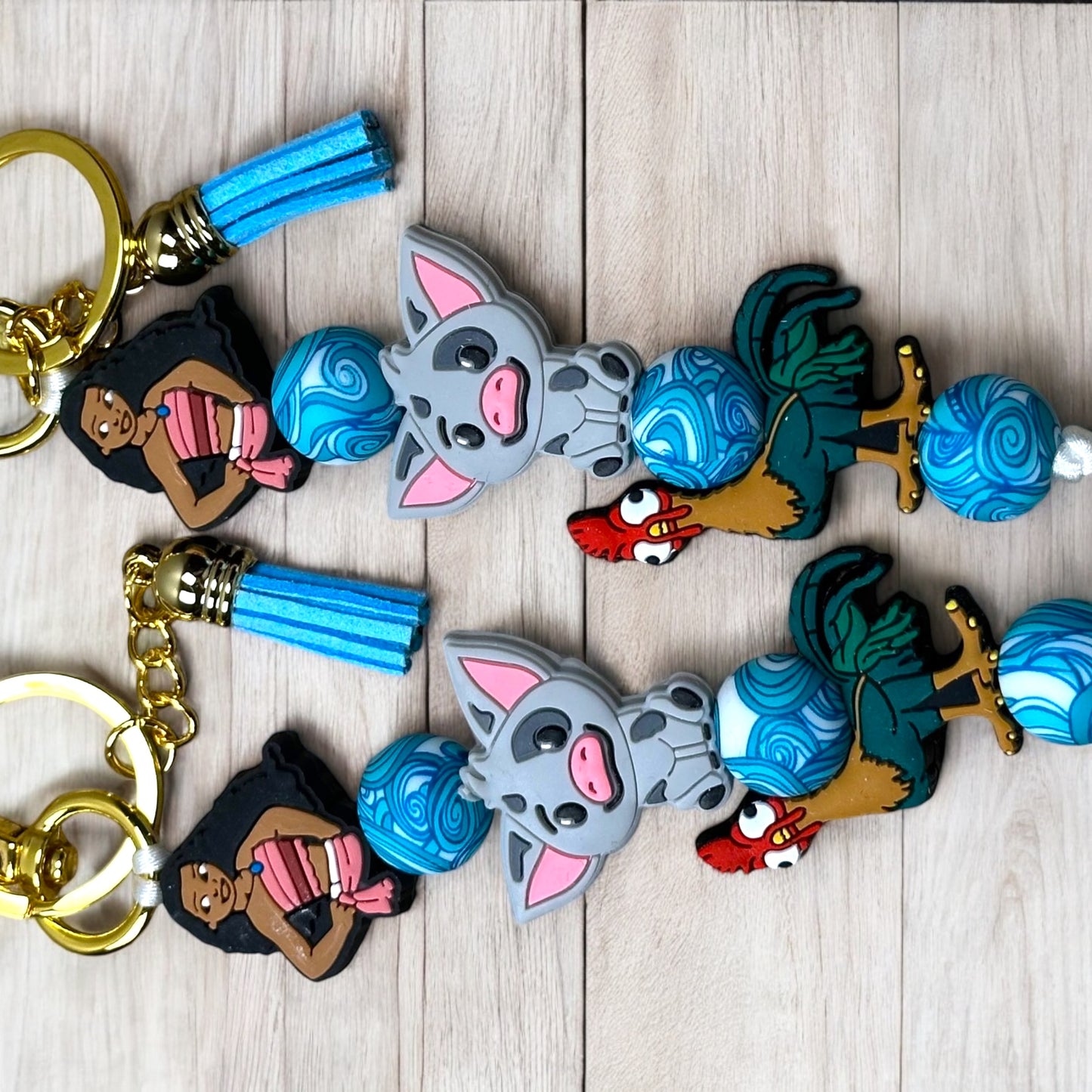 Island Girl And Gang Keychain