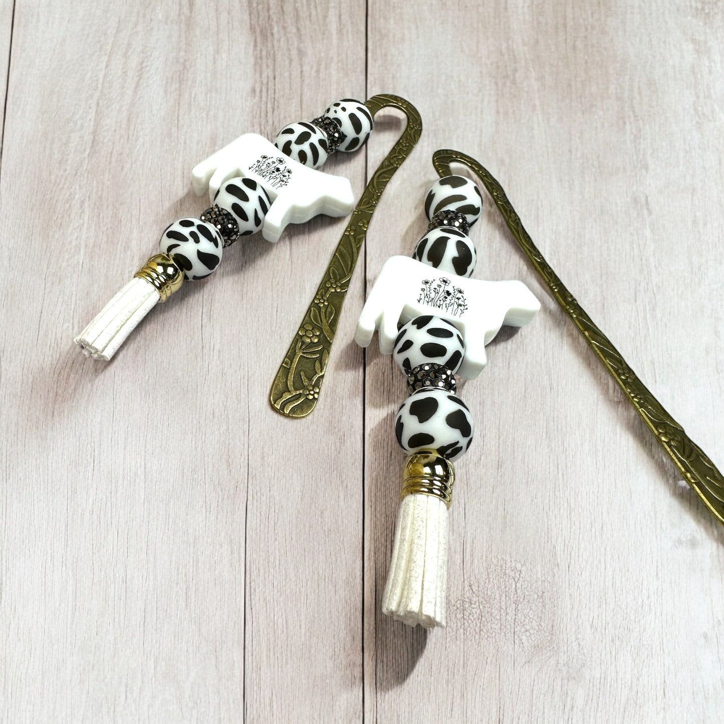 Moo Beaded Bookmark