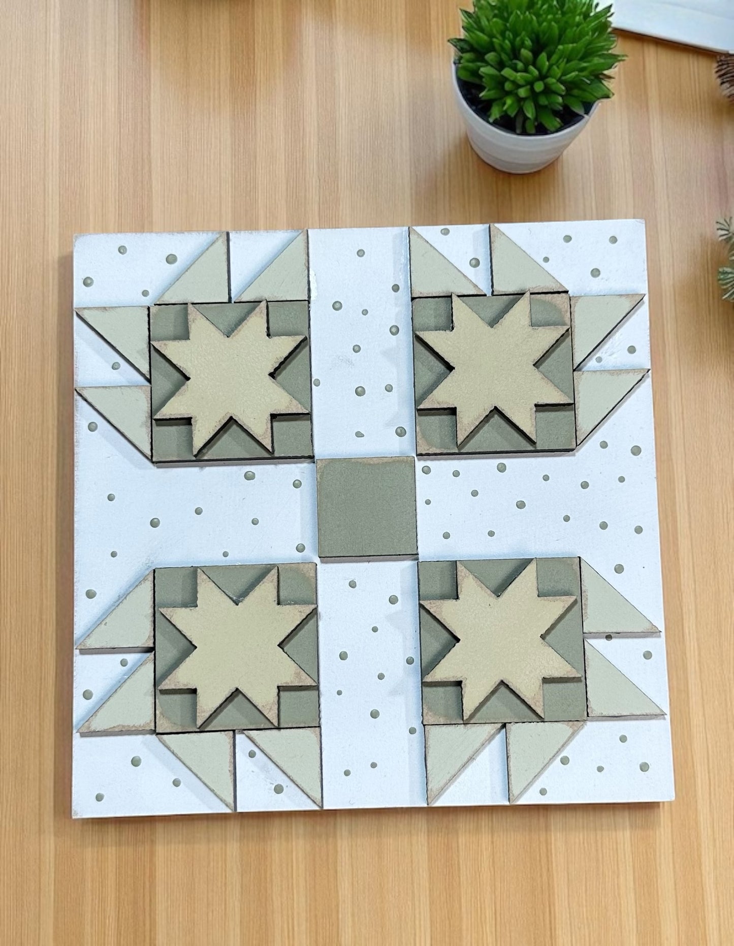 Prim Barn Quilt Signs For Interchangeable ladder Frames