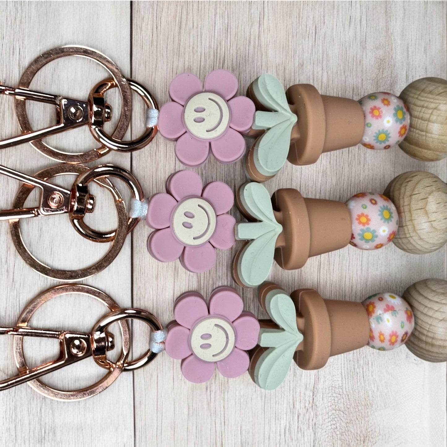 Happy Flower Keychain