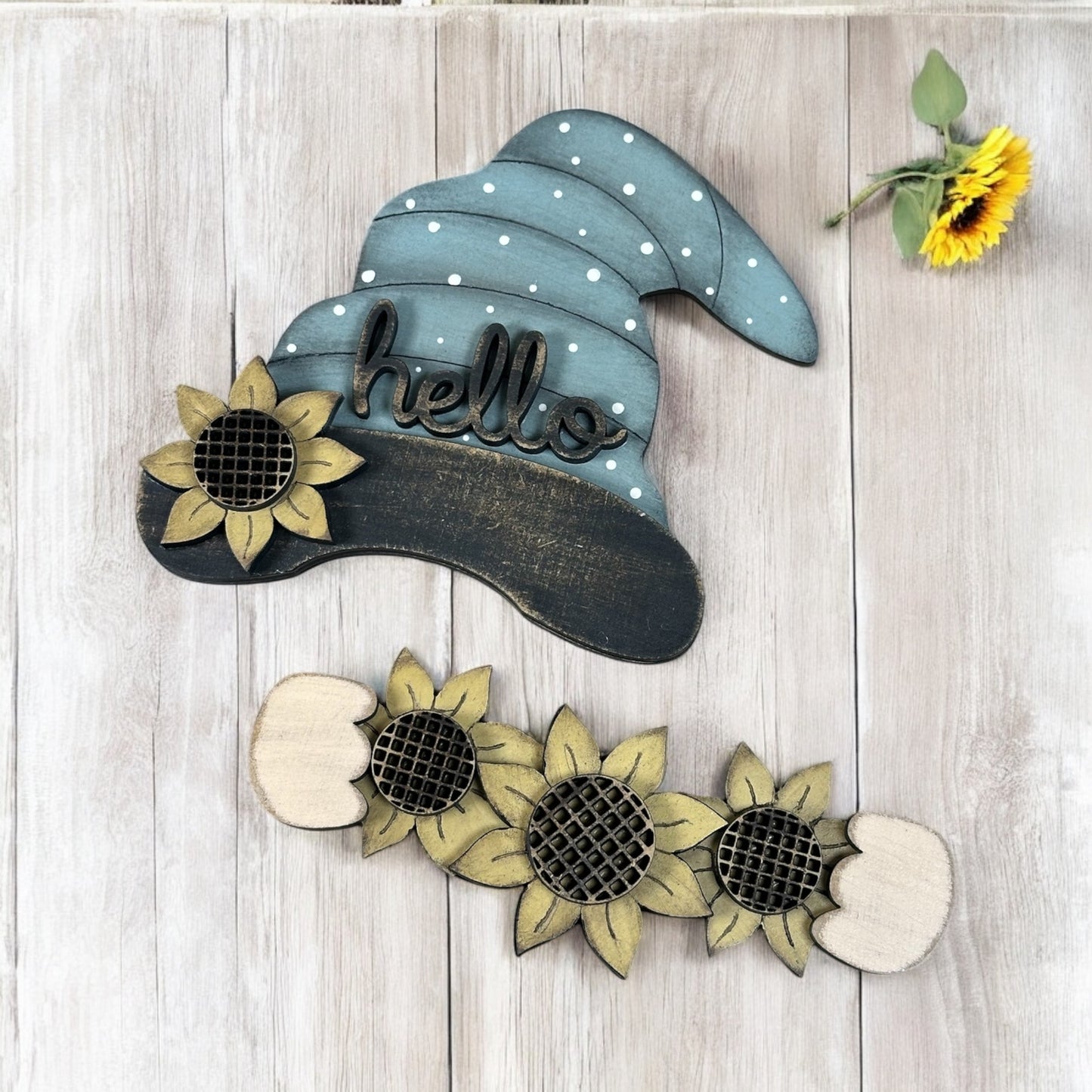 Whimsical Gnomes Sunflower Add On
