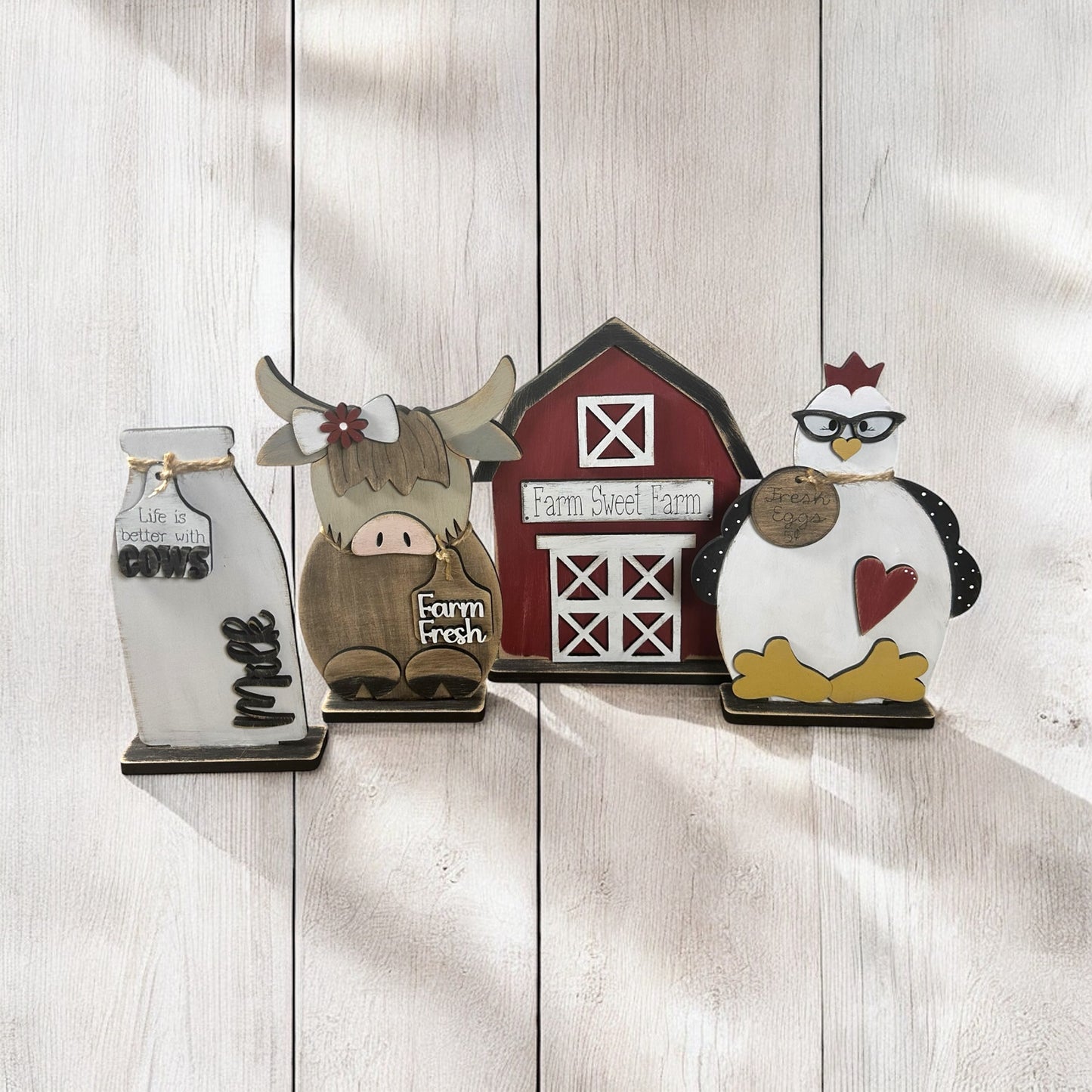 Farm Scene Shelf Sitters