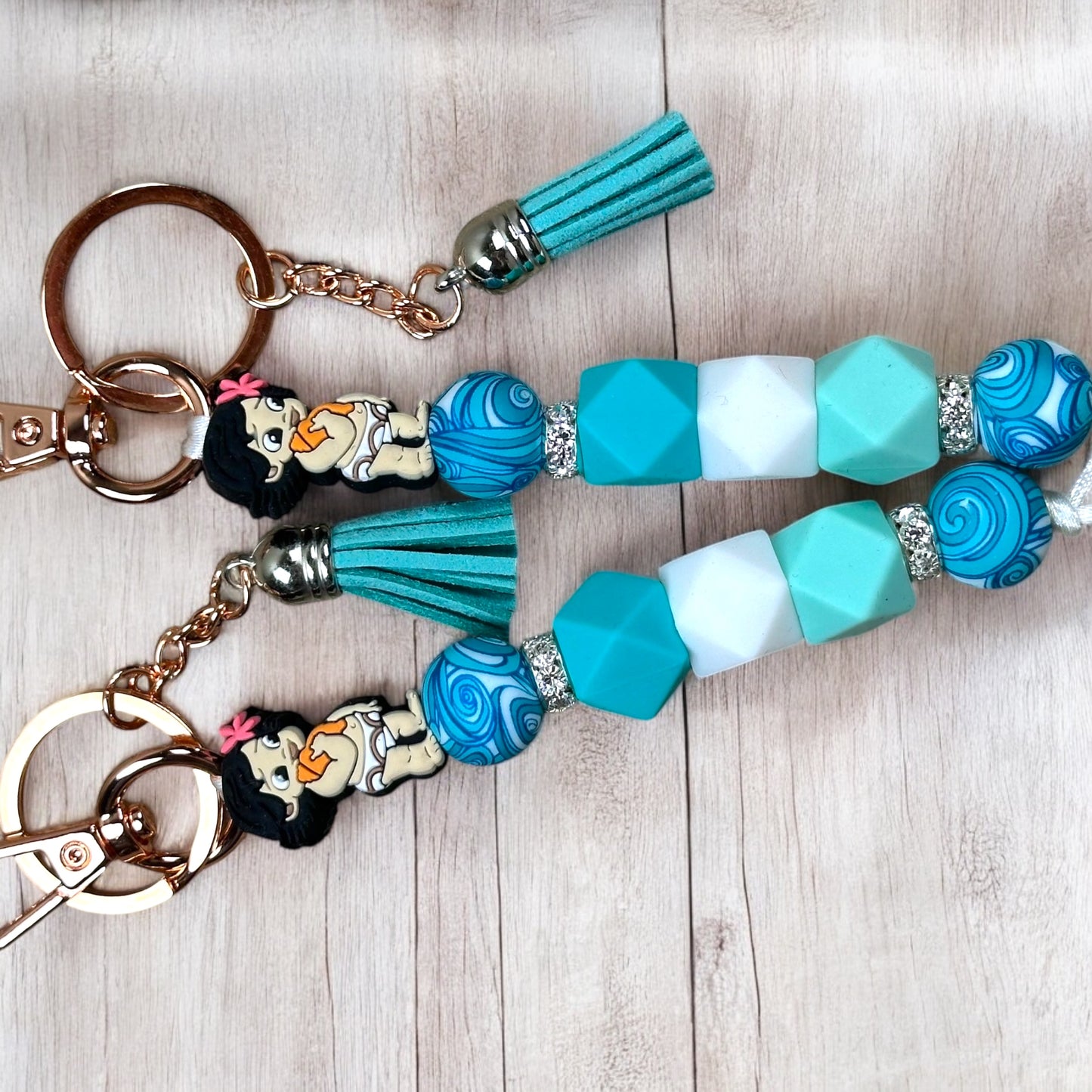 Island Girl And Gang Keychain