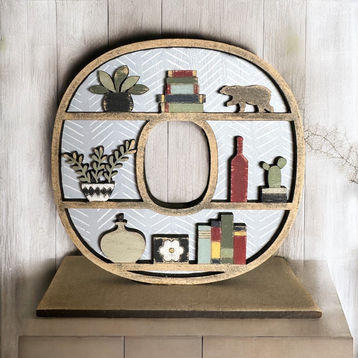 HOME Book shelf letters