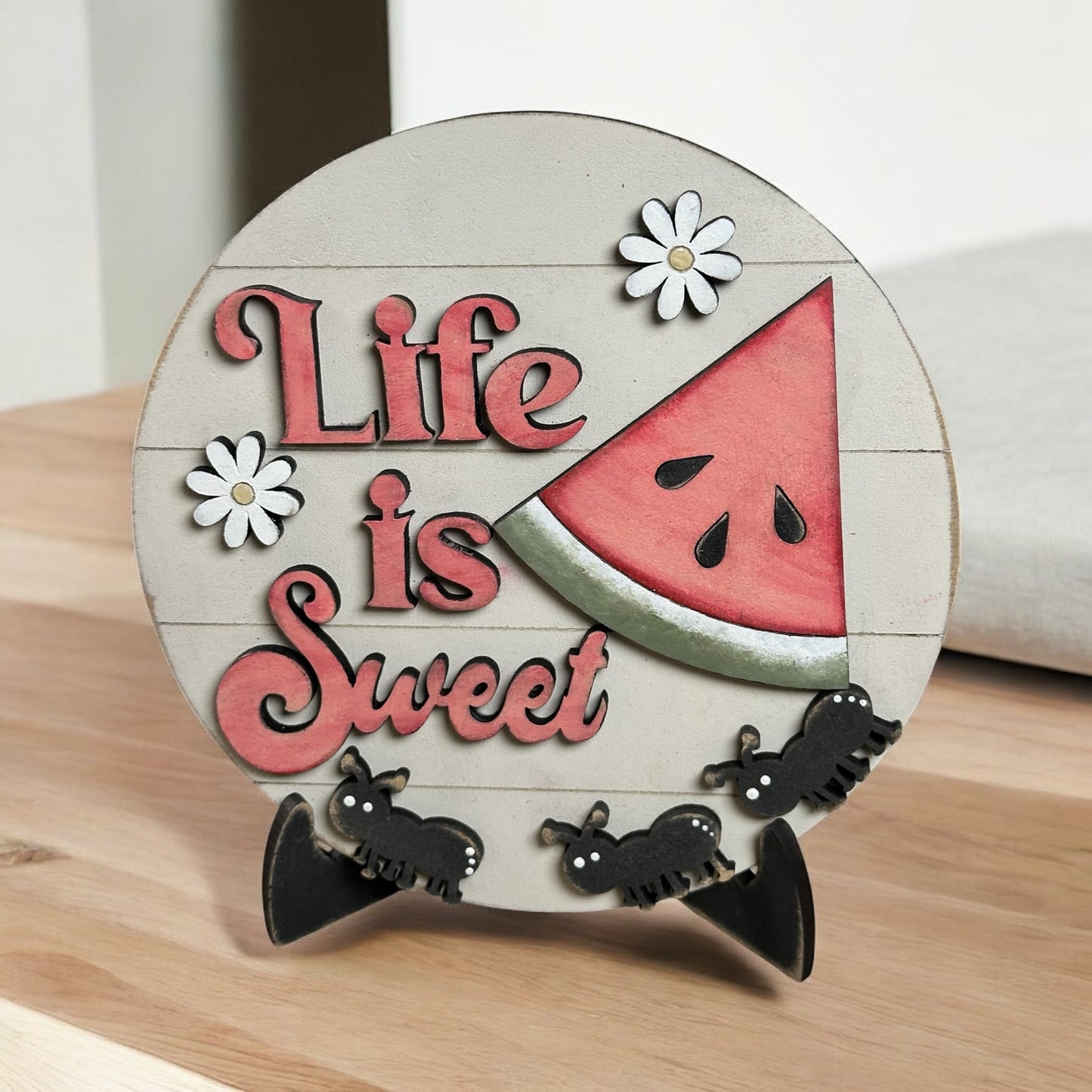 Life Is Sweet Watermelon Tiered Tray Signs