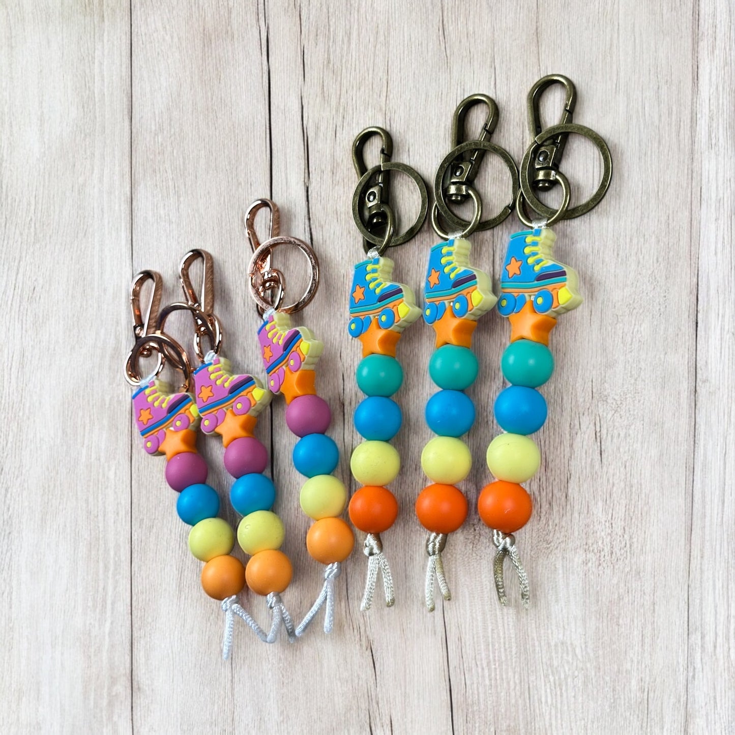 Retro Roller Skate Keychain