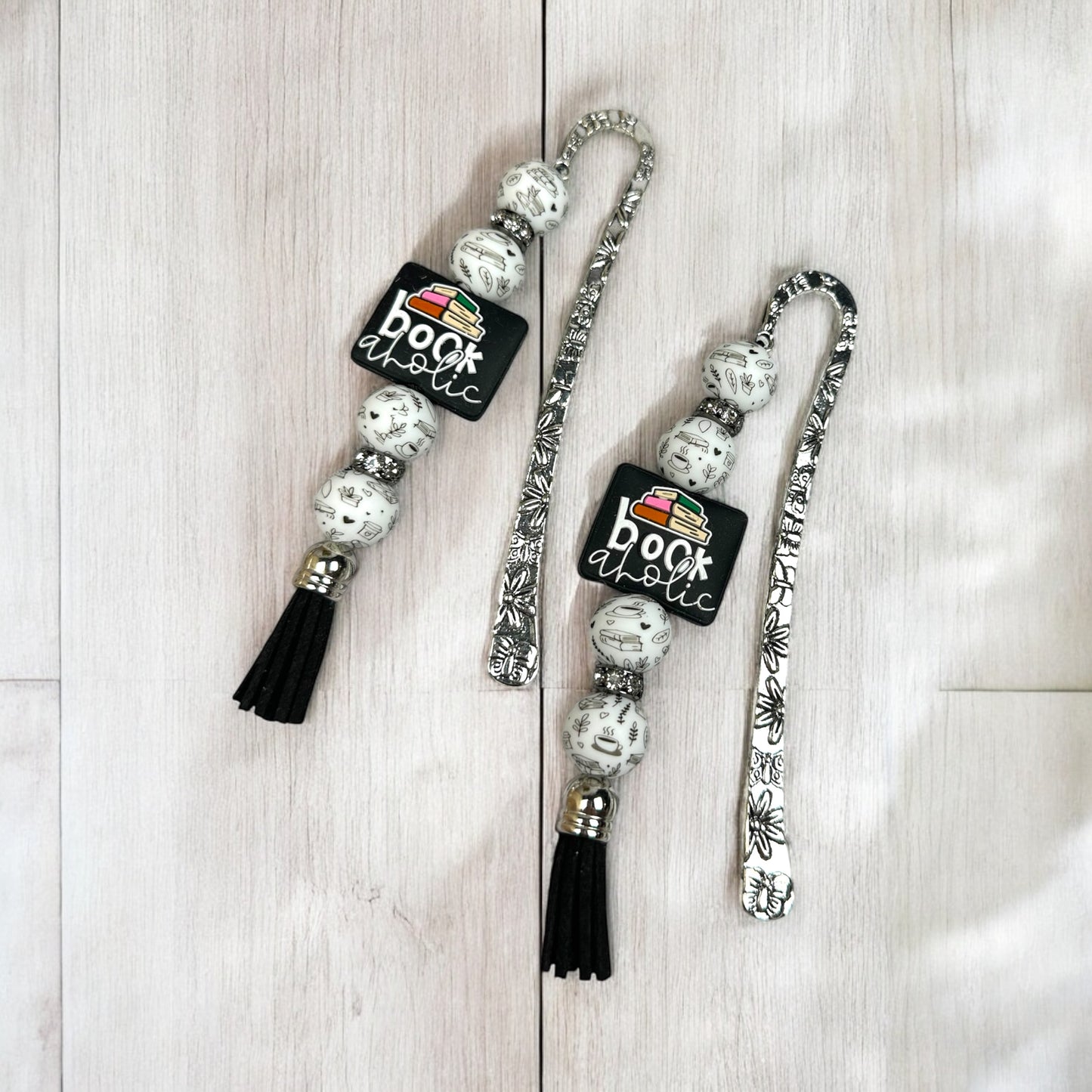Bookaholic Beaded Bookmark