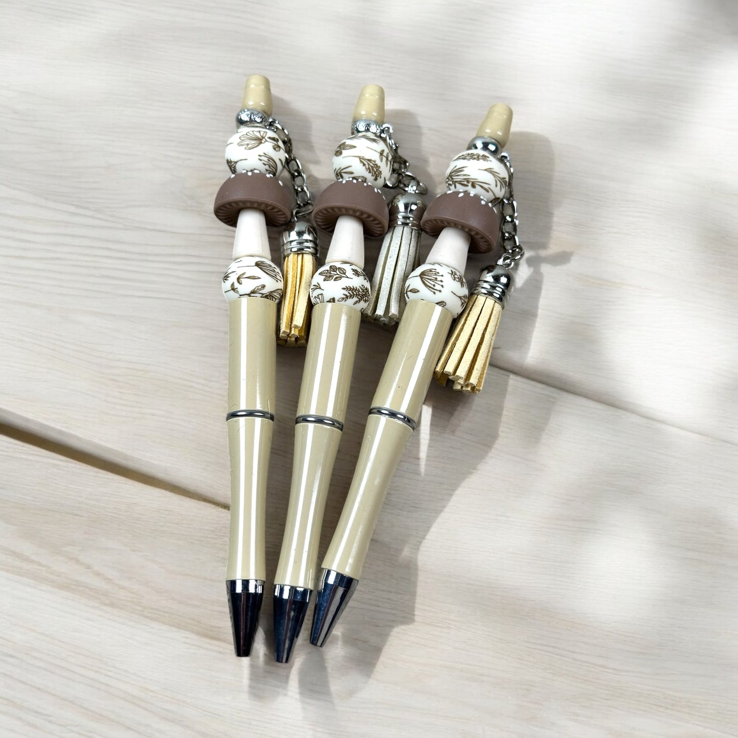 Boho Mushroom Beaded Pens
