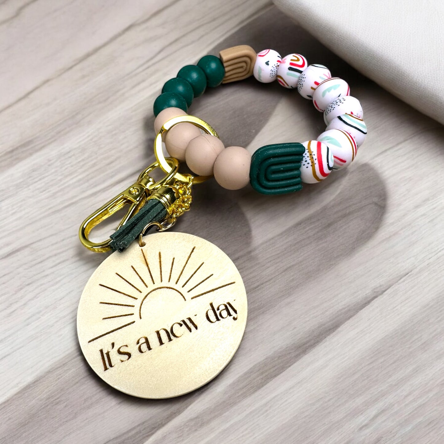 Boho Rainbow Beaded Wristlets