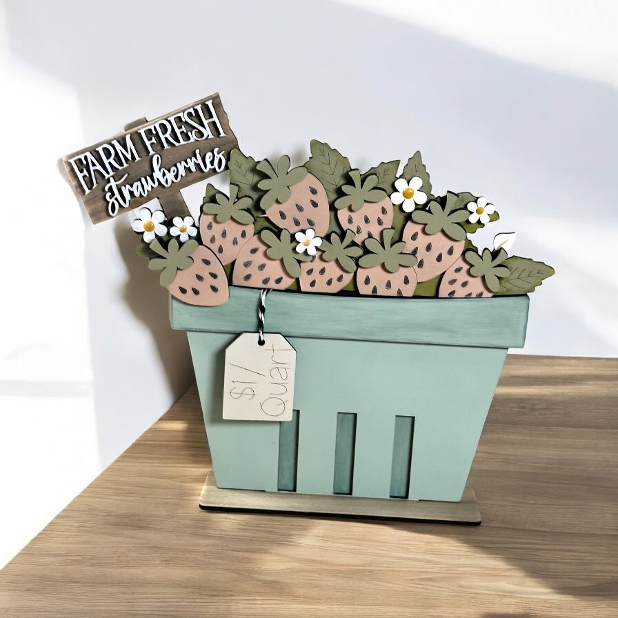 Berry Basket Base For Interchangeable Flower Basket Inserts.